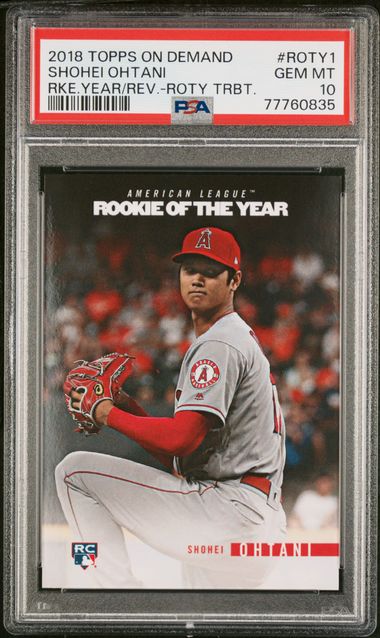 Sold at Auction: SHOHEI OHTANI 2018 TOPPS UPDATE US1 RC PITCHING IN RED  JERSEY PSA 10 GEM ROOKIE