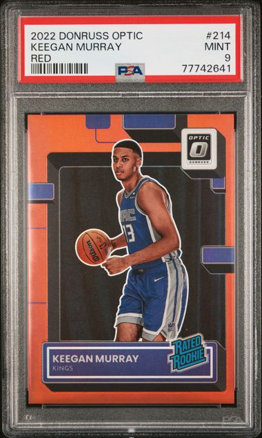 2022 Panini Donruss Optic Red #214 Keegan Murray front
