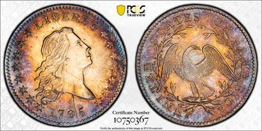 1795 50C O-121a ,Y over Star MS64