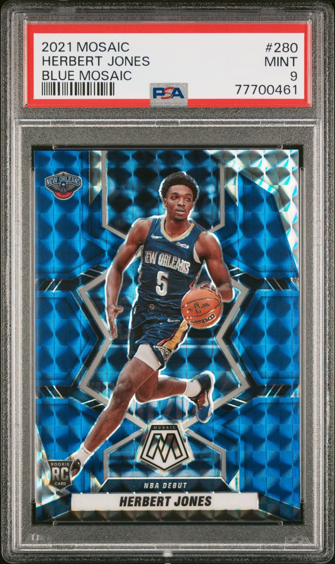 2021 Panini PANINI MOSAIC BLUE MOSAIC #280 Herbert Jones front