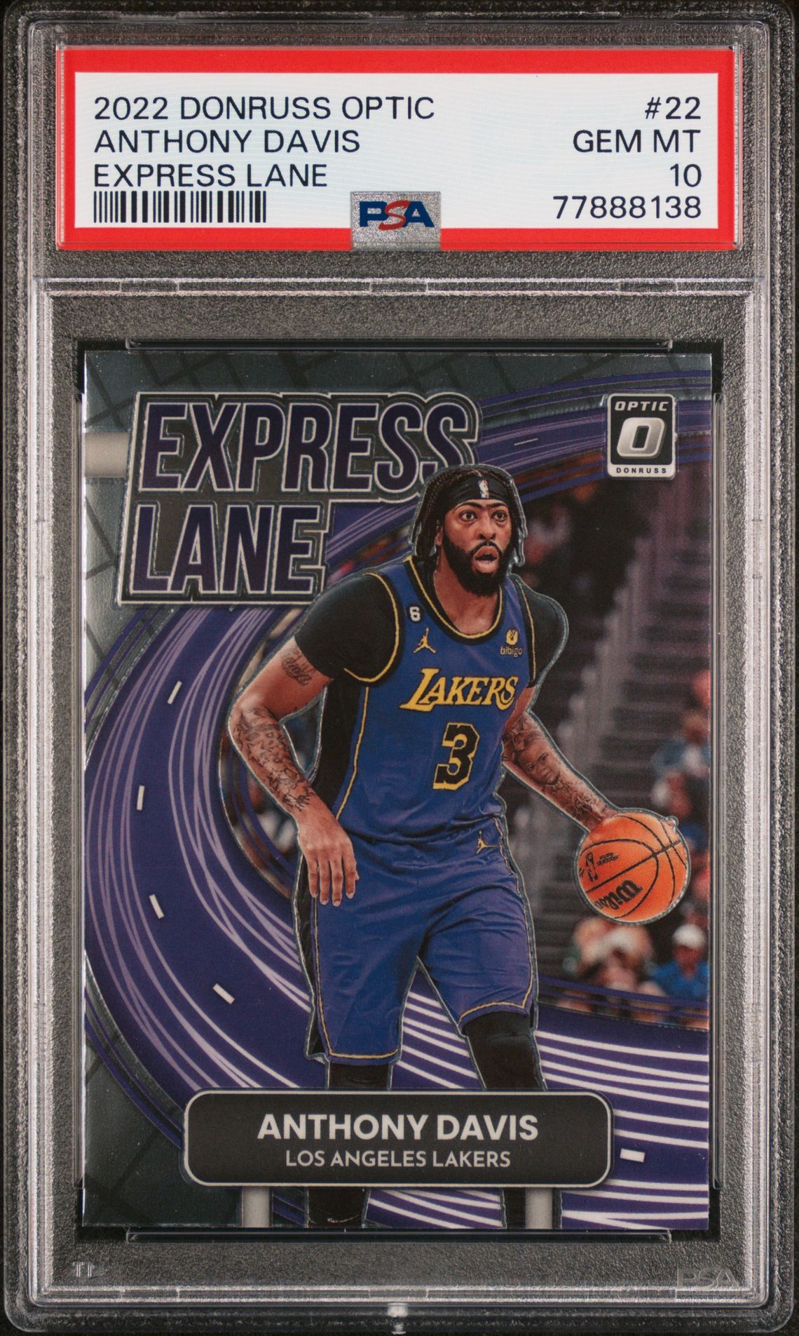 2022 Panini PANINI DONRUSS OPTIC EXPRESS LANE #22 Anthony Davis front