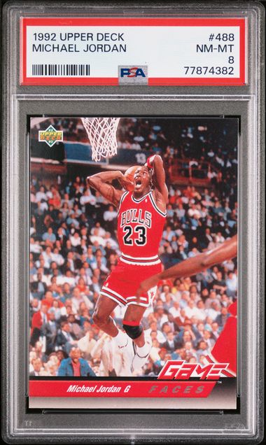1991 Upper Deck Michael Jordan All Star Checklist PSA 8 