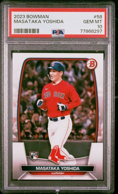 Masataka Yoshida Boston Red Sox 2023 Bowman # 58 Rookie Card