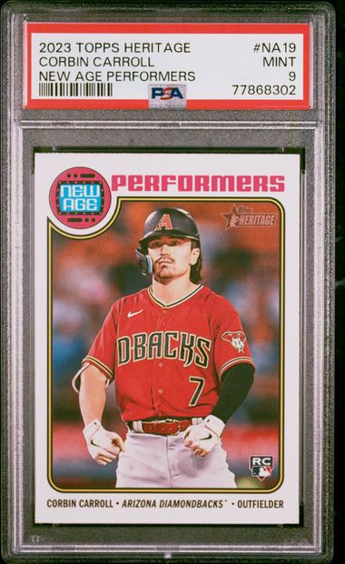 2023 Topps Heritage New Age Performers Na19 Corbin Carroll – PSA MINT 9 on Goldin  Auctions