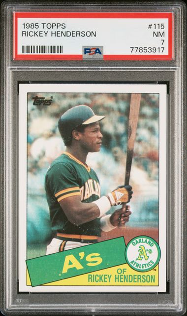 1980 Topps Rickey Henderson Rookie #482 PSA Gem Mint 10 at Heritage  Auctions 