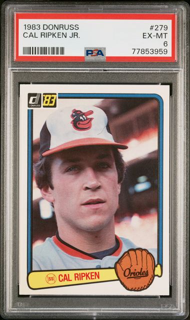 Sold at Auction: (NM) 1982 Donruss Cal Ripken Rookie #405 Baseball