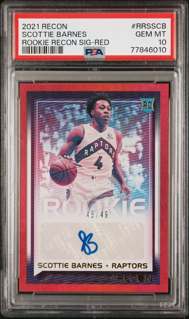 2021 Panini PANINI MOSAIC Holo #257 Scottie Barnes front
