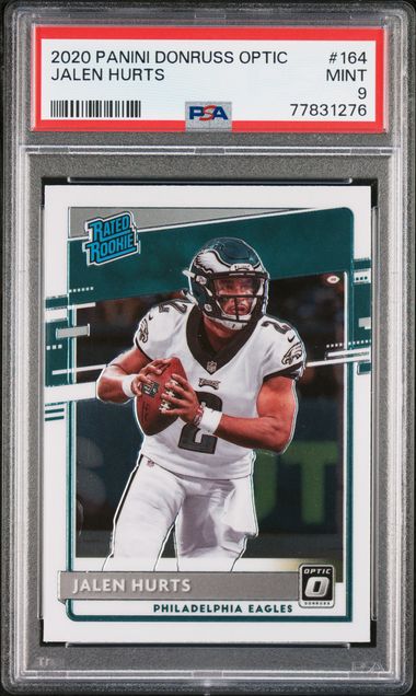 2020 JALEN HURTS PANINI CHRONICLES OMEGA NFL FOOTBALL CARD 0-5