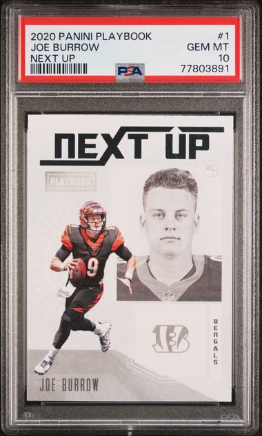 Lot - (Mint) 2020 Panini Select Certified RC Joe Burrow Rookie #SCR-1  Football Card