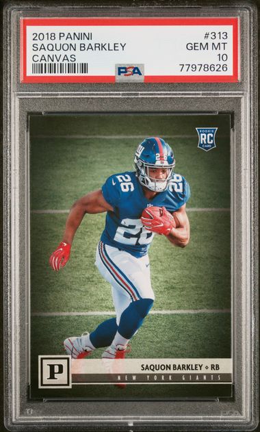 Donruss Football Rookie Threads Saquon Barkley Jersey Relic RC