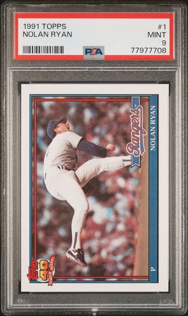 1993 Flair #286 Nolan Ryan - PSA MINT 9 on Goldin Auctions