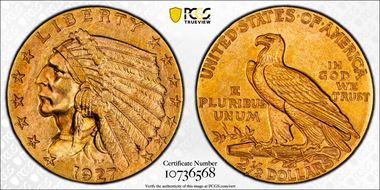1927 $2.50 MS63