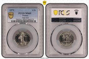 1971 1 Fr Gad-474 MS69