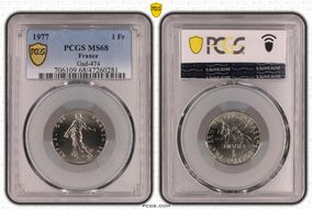 1977 1 Fr Gad-474 MS68