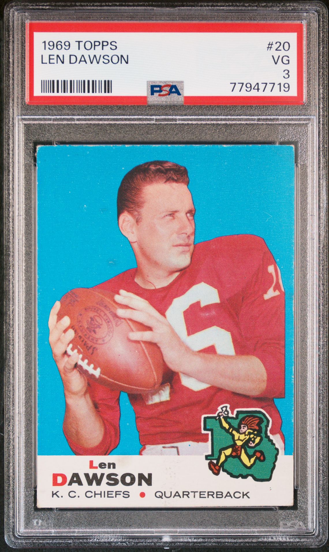 1969 Topps #20 Len Dawson front