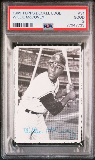 1969 Topps Deckle Edge #31 Willie McCovey San Francisco Giants Baseball Card