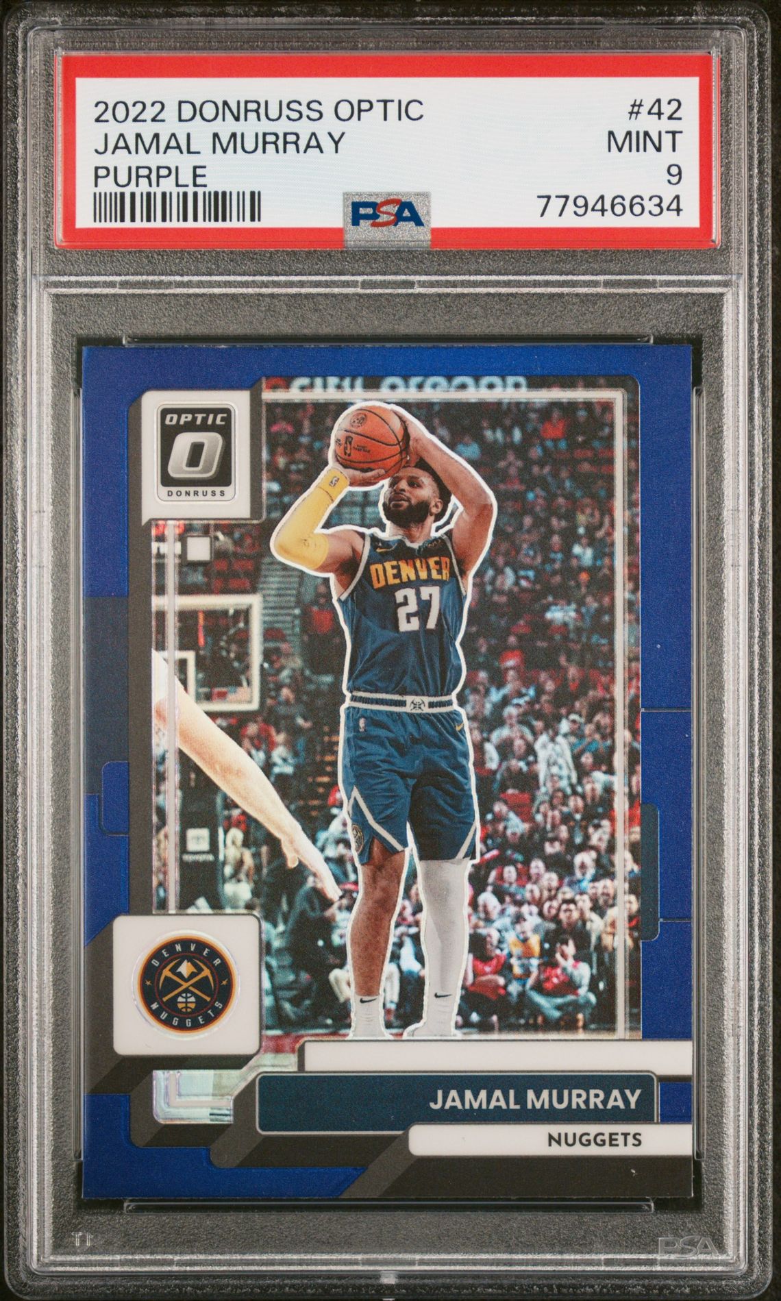 2022 Panini PANINI DONRUSS OPTIC PURPLE #42 Jamal Murray front