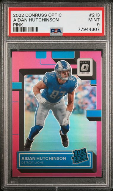 NFL Detroit Lions 2022 Panini Select Draft Picks Aidan Hutchinson