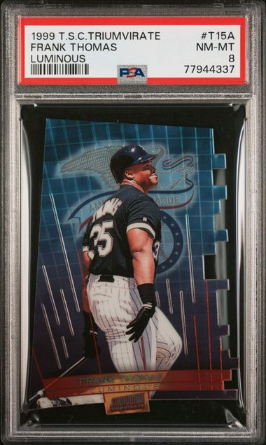 Frank Thomas 1990 Bowman Autographed Rookie Card #320 - PSA/DNA