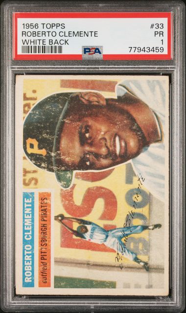 1972 Topps #309 Roberto Clemente Pittsburgh Pirates PSA 7