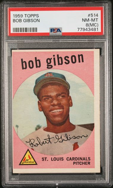 1966 Topps #320 Bob Gibson St. Louis Cardinals Baseball Card Nm