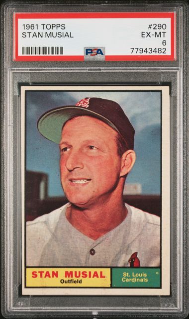  1960 Topps #250 Stan Musial Cardinals PSA 6 EX-MT