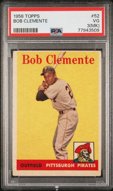 1961 TOPPS #388 ROBERTO BOB CLEMENTE PITTSBURGH PIRATES BASEBALL CARD VG/EX