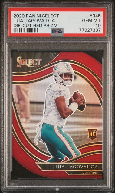 Tua Tagovailoa 2020 Select Prizm Red Die Cut #245 RC