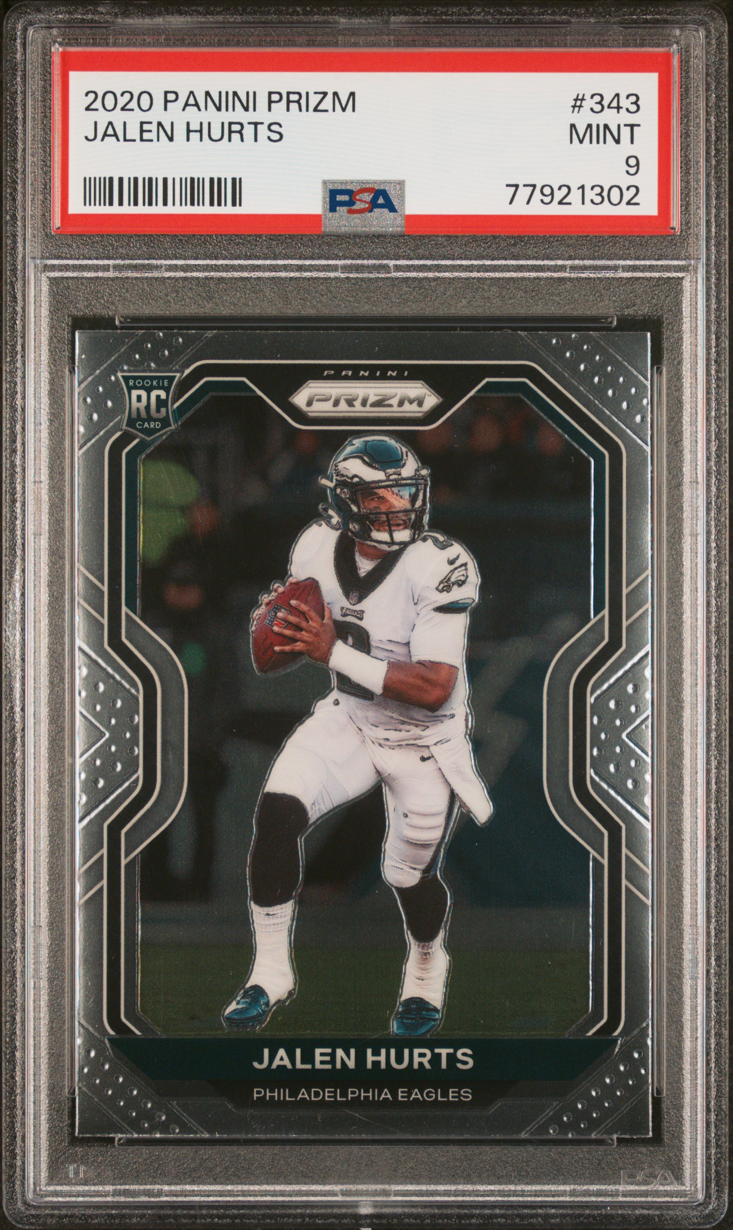 2020 Panini Prizm Jalen Hurts #343 Mint 9 front