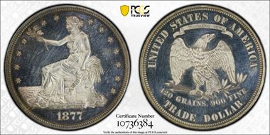 1877 T$1 PR62CAM