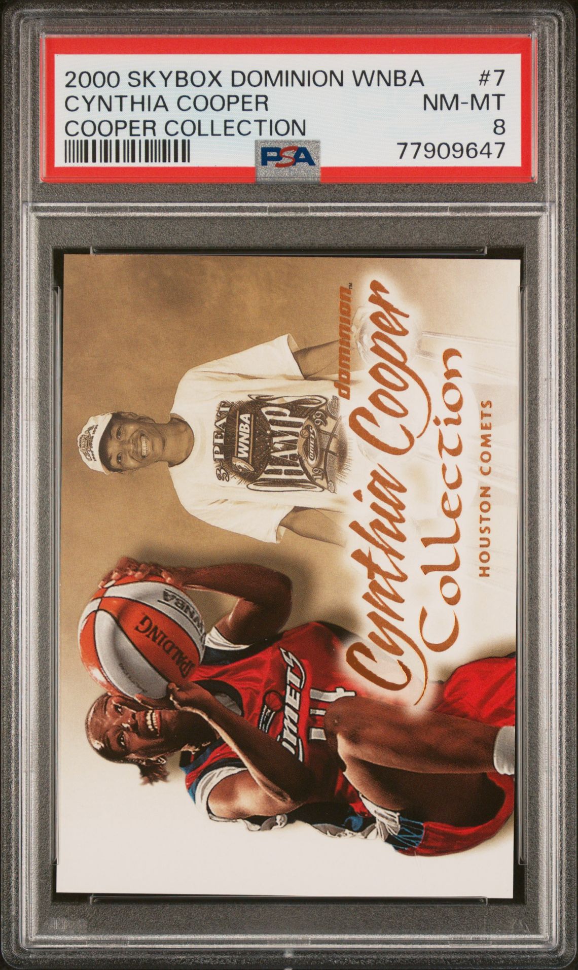 2000 SkyBox SKYBOX DOMINION WNBA CYNTHIA COOPER COLLECTION #7 Cynthia Cooper front