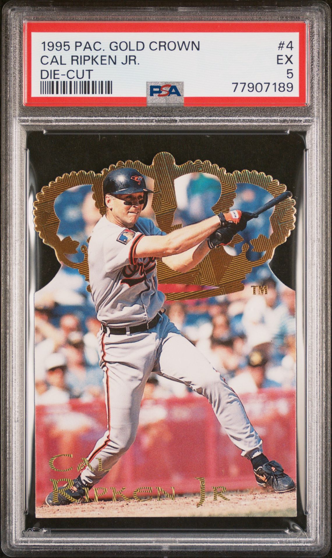 1995 Pacific PACIFIC GOLD CROWN DIE-CUT #4 Cal Ripken Jr. front