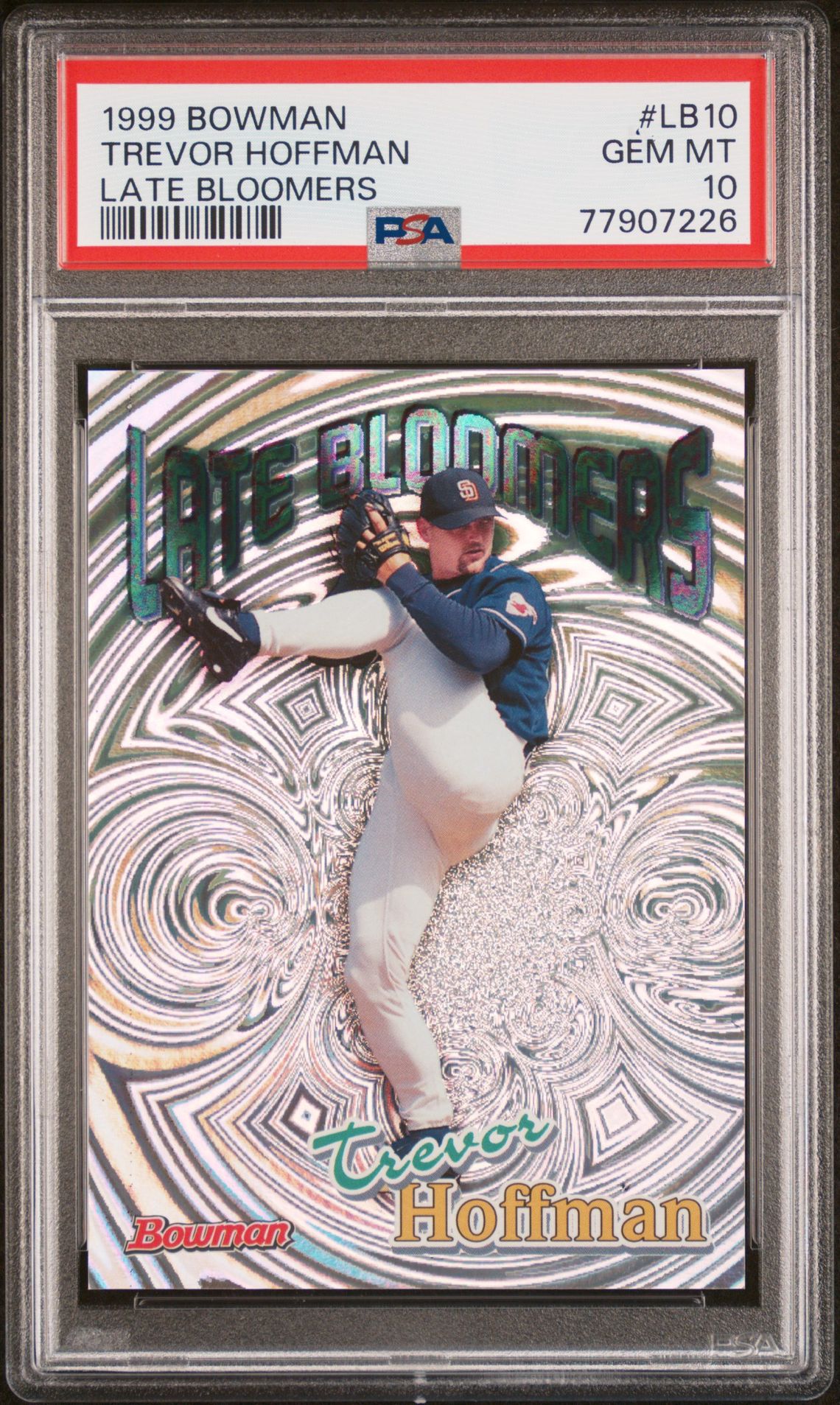 1999 Bowman Bowman Late Bloomers #LB10 Trevor Hoffman front