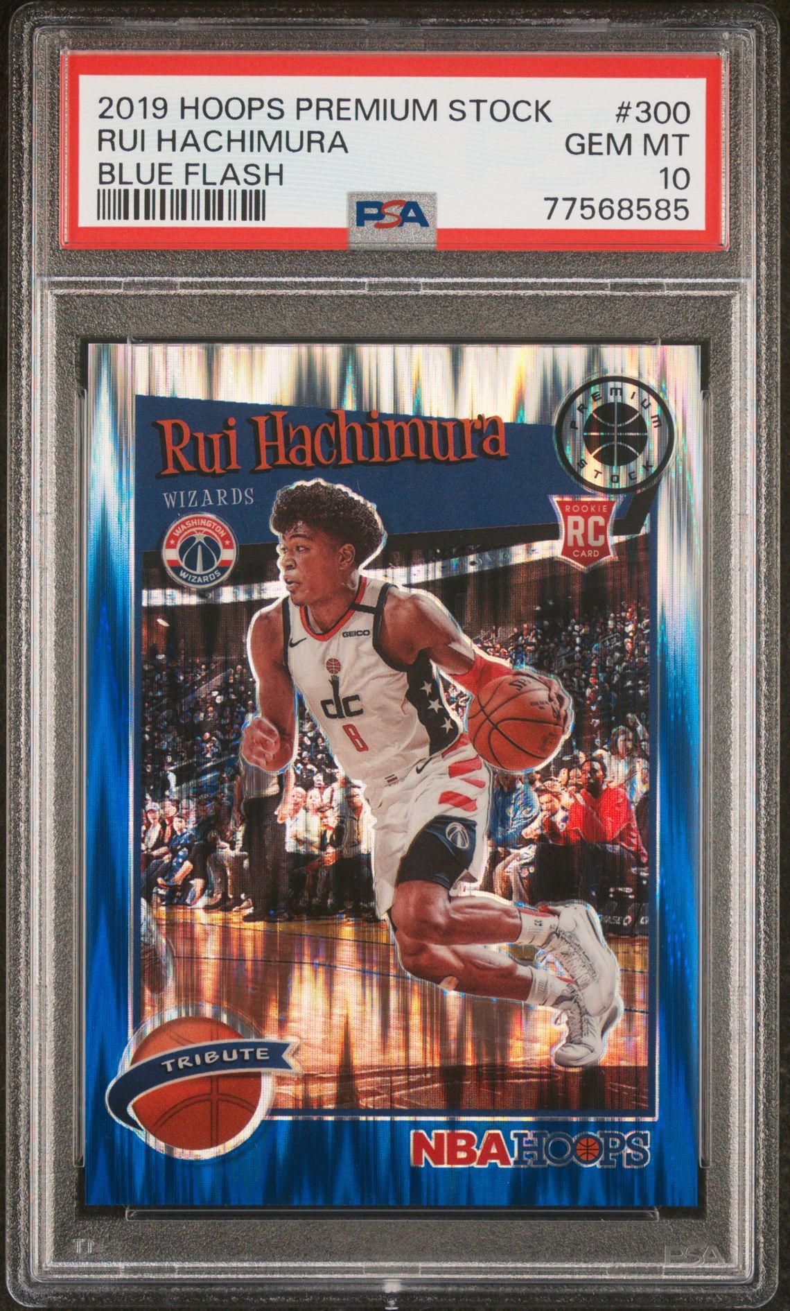 2019 Panini PANINI HOOPS PREMIUM STOCK BLUE FLASH #300 Rui Hachimura front