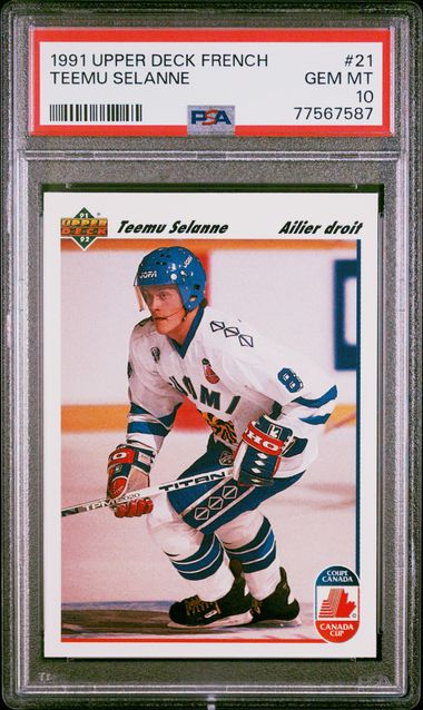1991 Upper Deck Base #21 Teemu Selanne front