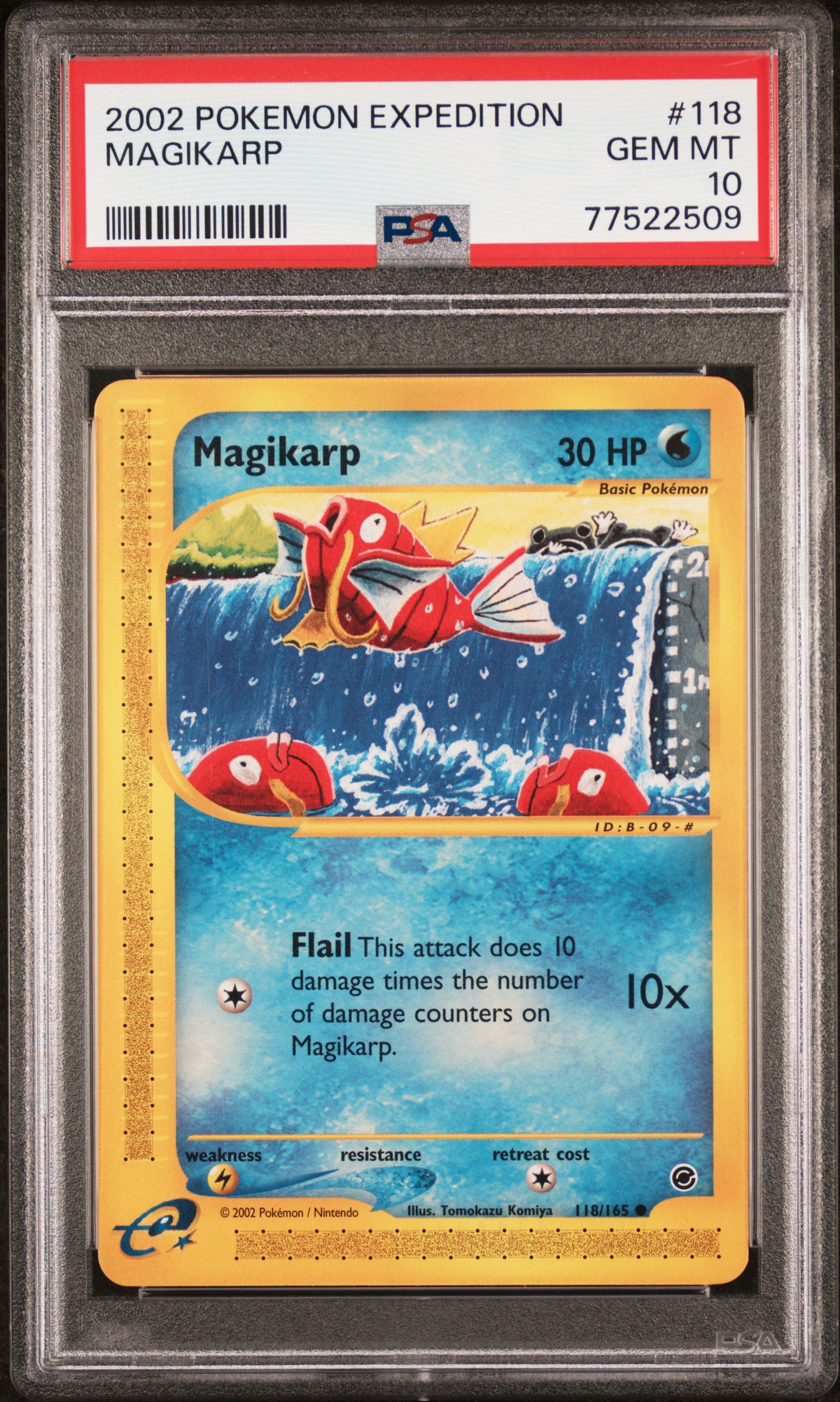 2002 Pokemon Expedition 118 Magikarp – PSA GEM MT 10