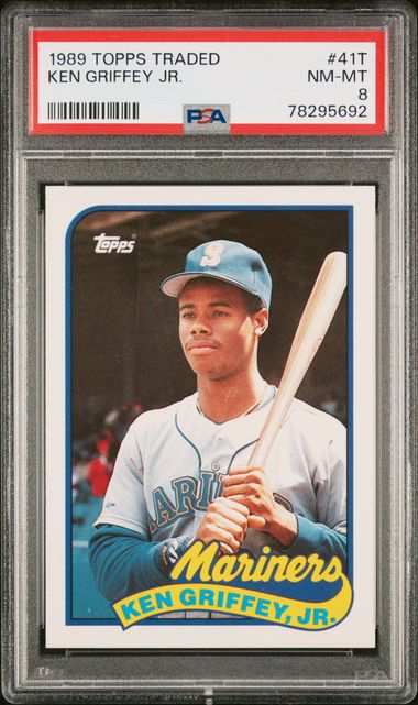 Lot - 1989 Topps Traded Ken Griffey, Jr. Rookie Card, #41T