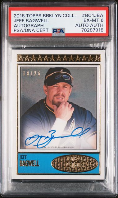 2018 Topps Brooklyn Collection Autographs #BC1JBA Jeff Bagwell