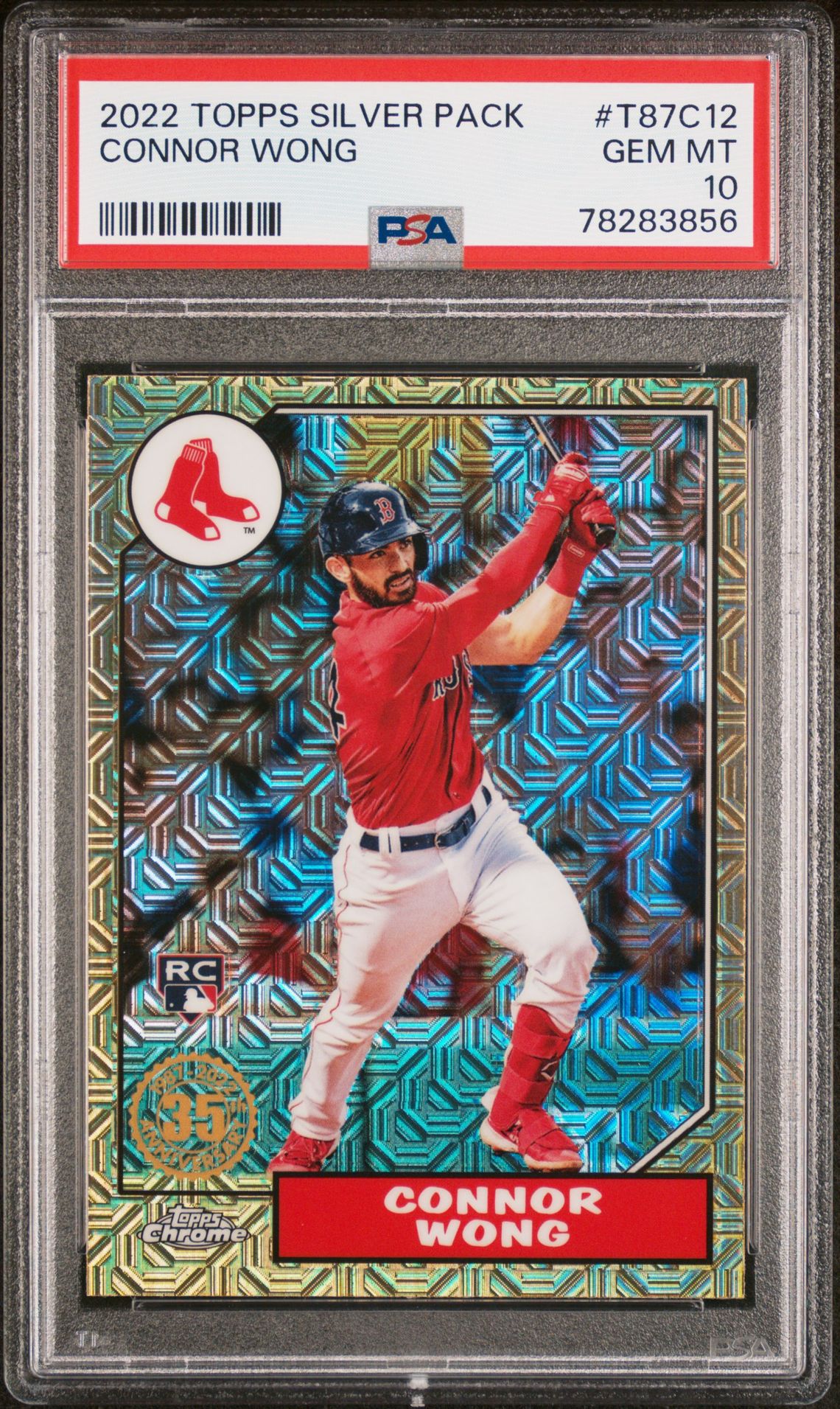 2022 Topps TOPPS SILVER PACK 1987 CHROME PROMO Mojo #T87C12 Connor Wong front