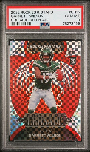 Garrett Wilson Rookie Autograph/ 75 PSA 9