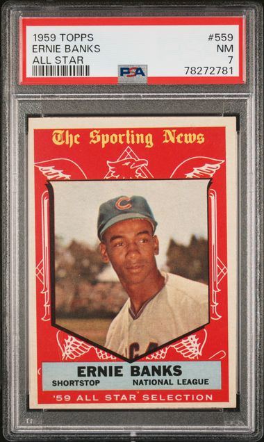 PSA 6 1959 Topps Ernie Banks All Star