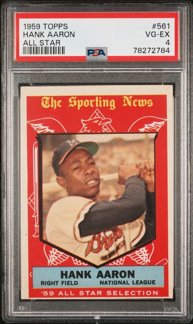 1957 Topps #20 Hank Aaron PSA Authentic on Goldin Marketplace