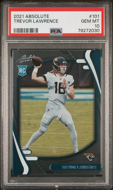 Trevor Lawrence 2021 Panini Contenders Autograph Rookie Playoff Ticket  Variation 16/49 Jersey # BGS 9.5