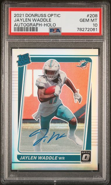 : 2021 Donruss #263 Jaylen Waddle Miami Dolphins Rated