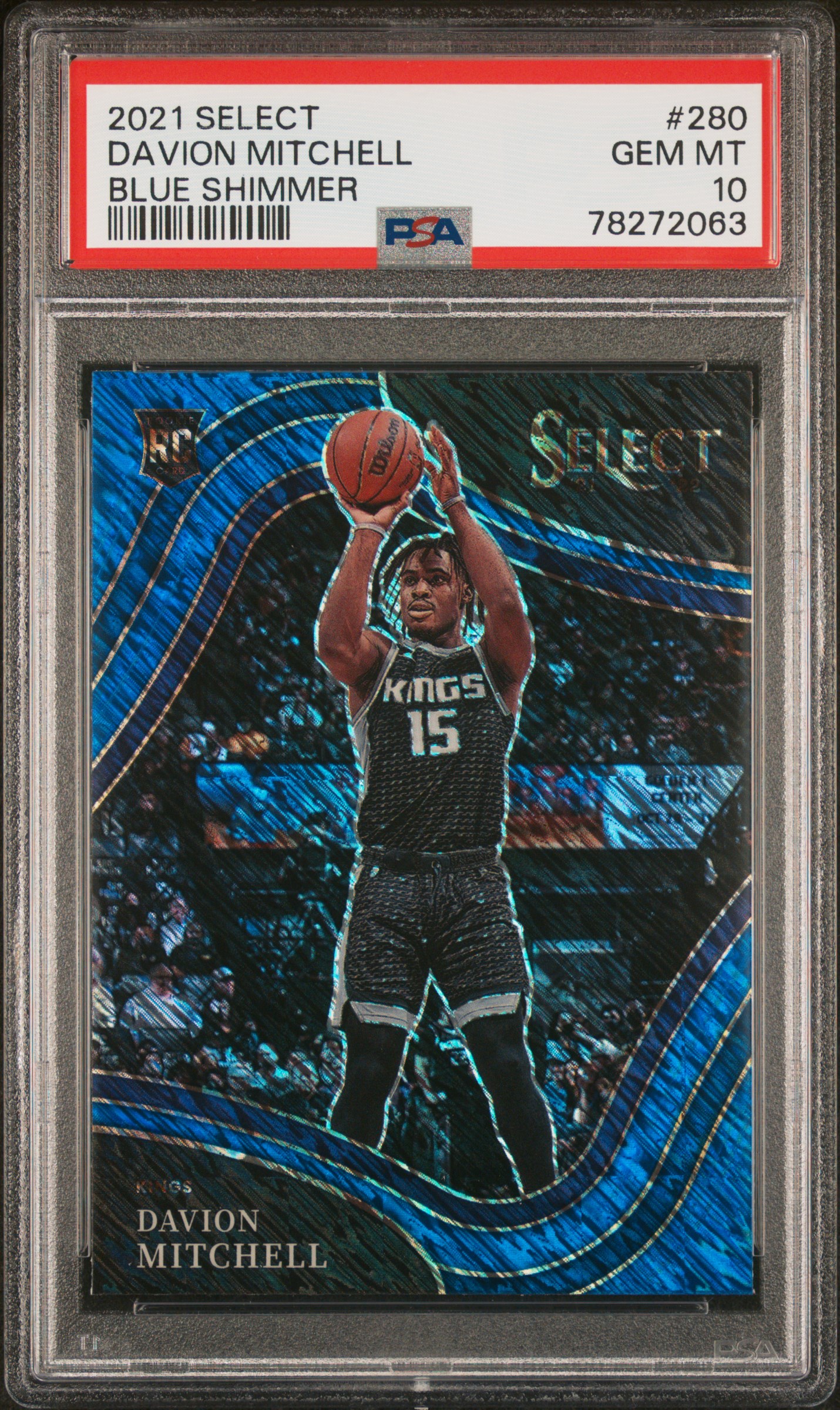 2021 Panini Select #280 Davion Mitchell – PSA GEM MT 10