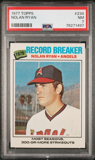 1978 Topps #6 - Nolan Ryan Record Breaker 8 - NM/MT