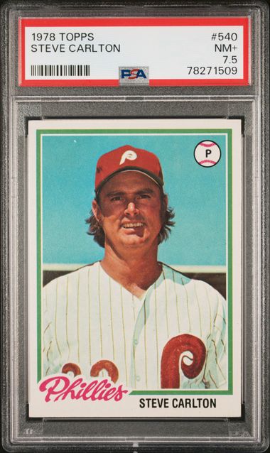 Lot - 1965 Topps Steve Carlton Rookie Baseball Card #477