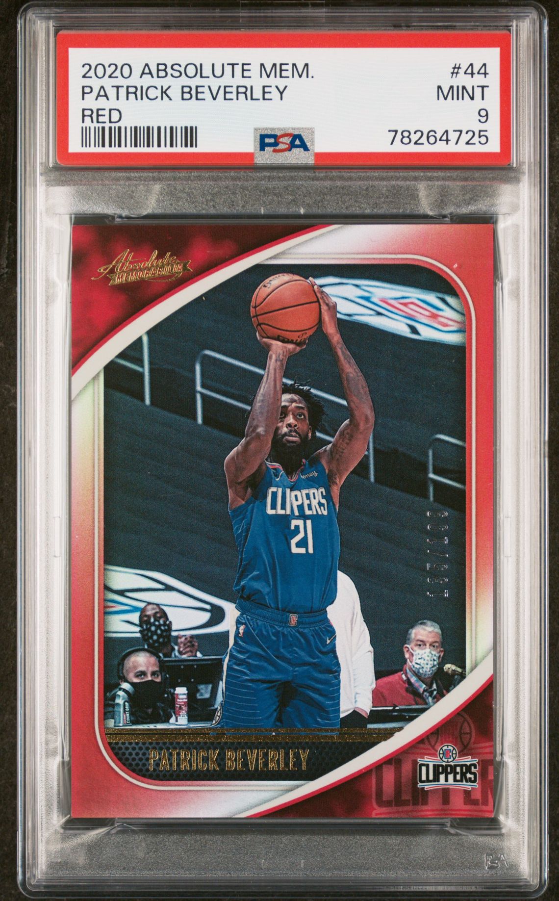 2020 Panini PANINI ABSOLUTE MEMORABILIA RED #44 Patrick Beverley front