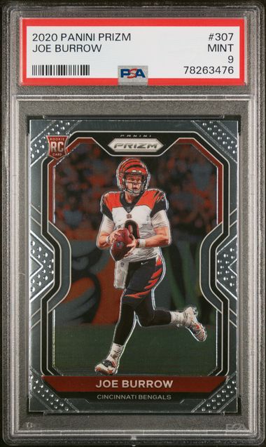 2020 Panini Chronicles Prizm Black Joe Burrow SILVER PRIZM #PB1 SP ROOKIE  CARD