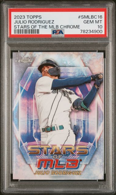 Julio Rodriguez 2023 Topps Finest Silver Refractor #91 Card